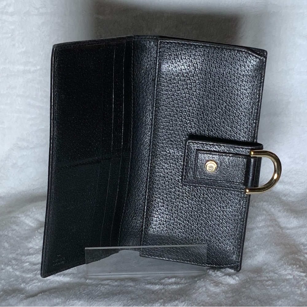 Gucci Black Wallet with Gold Accent - Picture 4 of 7